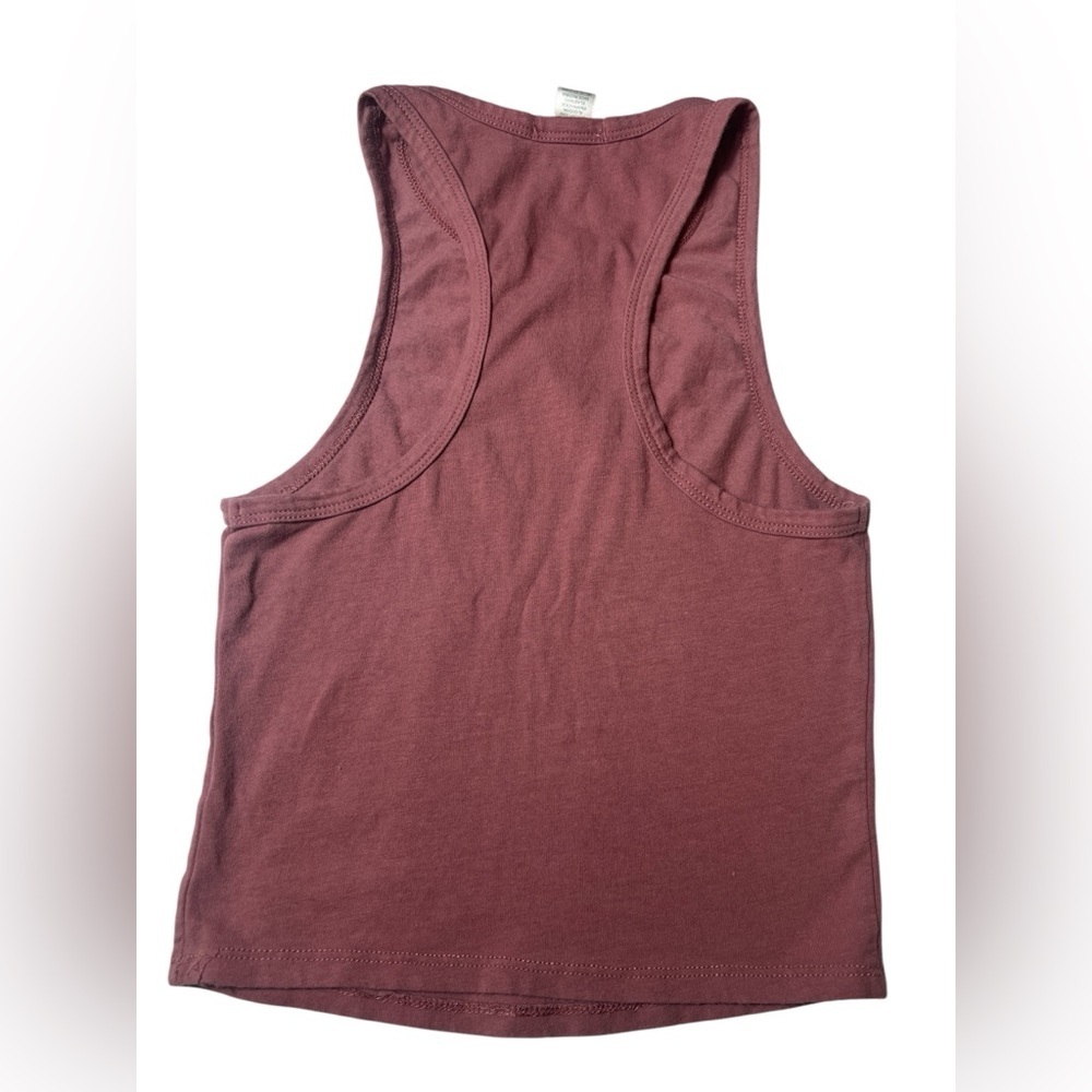 Cozy Ribbed Racerback Tank Top - Mauve - Picture 3 of 5